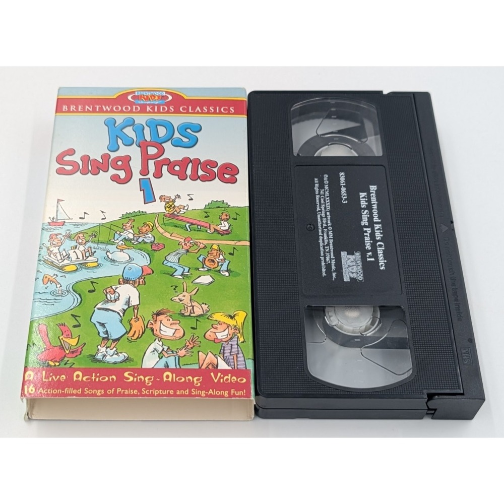 Kids Sing Praise Volume 1 VHS Tape 19990s Brentwood Kids Music Christian Gospel